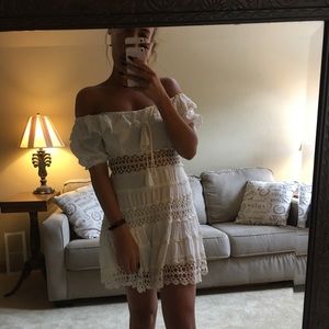 White free people dress